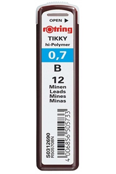 Rotring Mine B, 0.7 mm, 12 pcs
