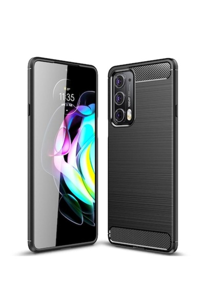 Techsuit Husă de telefon pentru Motorola Edge 20 - Silicon Carbon - Negru