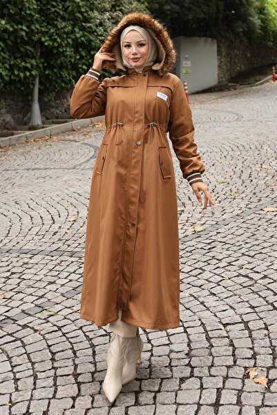 Missvalle Arma Детальний куртка з капюшоном Taba 19268