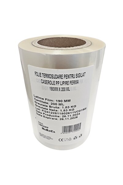 Urgent Horeca Heat-sealing foil for sealing PP casseroles, firm bonding, 190M...