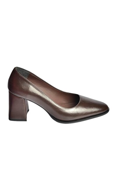 Fox Shoes V676680060 Brown Rustic Thick Heeled Women's Shoes