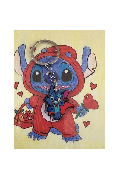 OEM Breloc Stitch, PVC, Multicolor, 8.6 cm