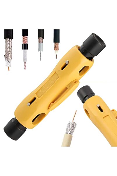 Powermaster HT-323 RG59-6-7-11 Koaksiyel Ayarlanabilir Kamera Anten Cat Kablo Soyucu