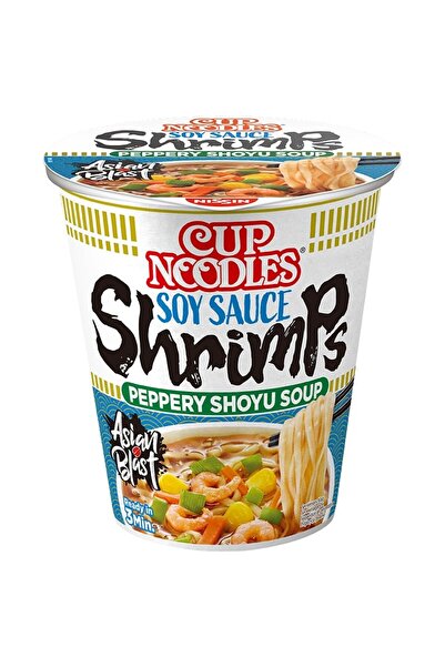 Nissin Tăiței instant - Creveți în sos de soia (pahar NISSIN) 63g