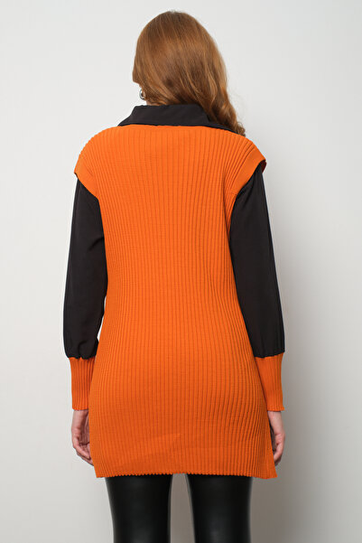 Clothes Fast Ribbed Knit Sweater Shirt Double Combination