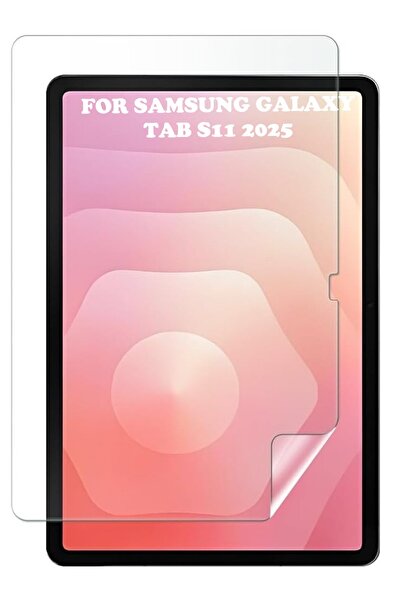 TEKNETSTORE Samsung Galaxy Tab S11 Ekran Koruyucu 11 Inç Nano Esnek Kırılmaz Tam Uyumlu Darbe Ekran Koruma
