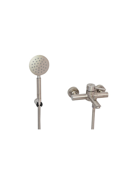 Trendy's Βρύση μπανιέρας - σταθερό ρουξούνι, σατινέ ανοξείδωτο ατσάλι