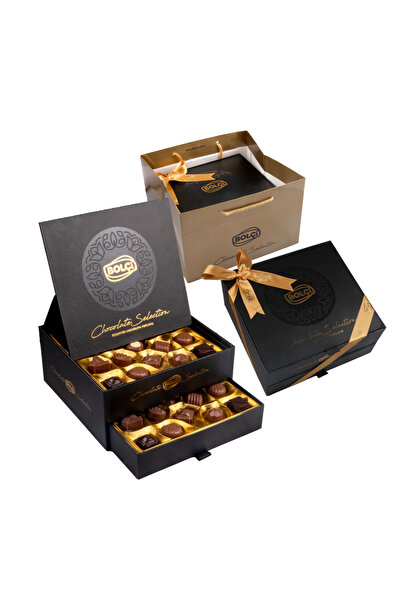 Bolçi CHOCOLATE SELECTION 380 GR (ÇEKMECELİ KUTU) SİYAH