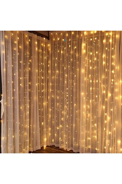 Flippy Perdea luminoasă de Crăciun, IP44, 17m x 1m, 1020 LED-uri alb cald, bliț, transformator cu telecomandă