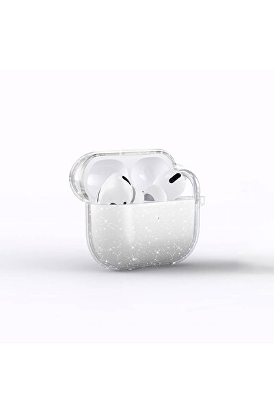zore Air-Pods 3. Nesil Senk Allstar Airbag 32 Shining Glitter Translucent Color Case-Transparent
