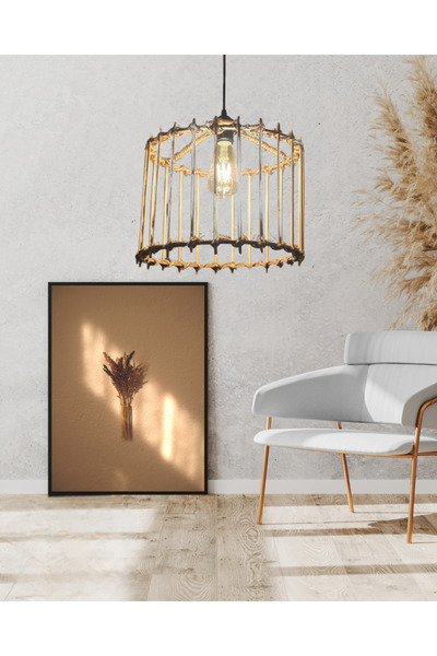 BG CONCEPT El Yapımı Doğal Bambu Avize Rustik Avize İskandinav Avize Bohem Avize