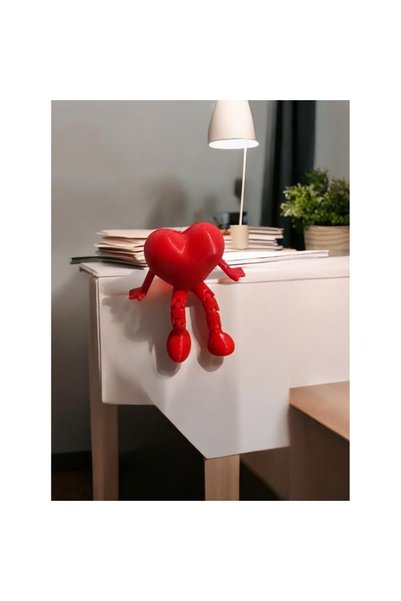 OEM Figurină în formă de inimă cu magneți încorporați, 7x4,5x4 cm