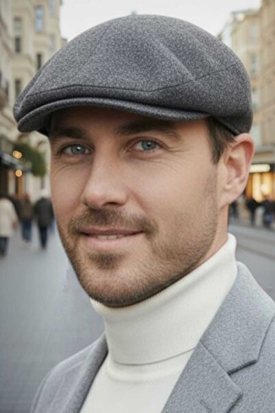 Trenderrs Чоловіча кашкетка з гумкою ззаду London Kaşe