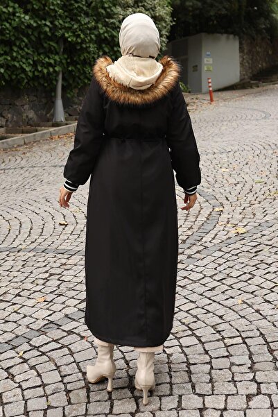 Missvalle Μπουφάν με κουκούλα με λεπτομέρεια Arma Μαύρο 19268