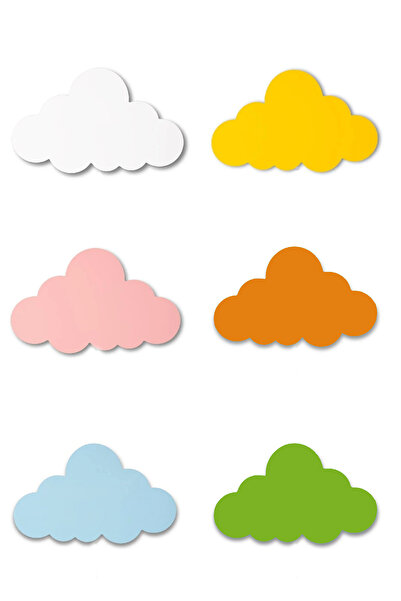 CSD TASARIM Çocuk Genç Yatak Odası Kız Erkek Bebek Duvar Dekorasyon Bulut Figürü Tekli-Işıksız (20cm)