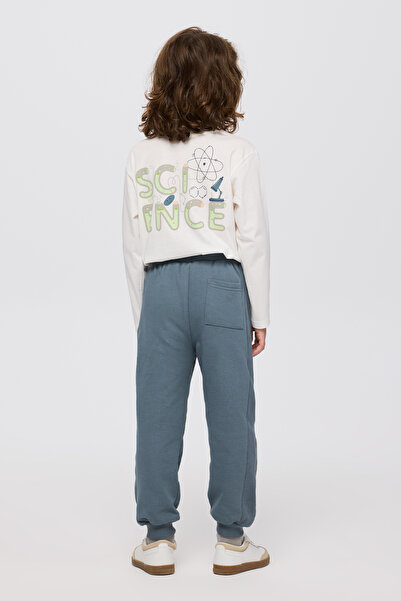 Panço Erkek Çocuk Beli Lastikli Petrol Eşofman Altı