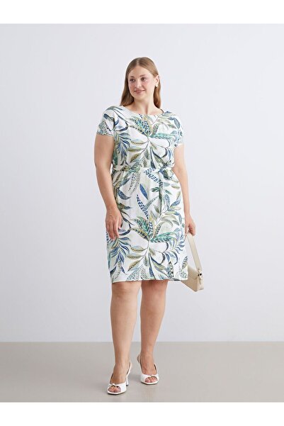LC Waikiki Lcw Grace Crew Neck Floral A-Line Dress