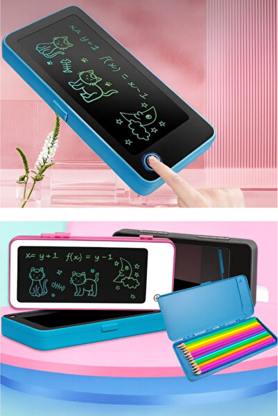 AYGÖREN HOME Writing Tablet Lcd 6,5 Inç Dijital Kalemli Çizim Yazı Tahtası Ve Kalemlik Grafik Not Eğitim Tableti