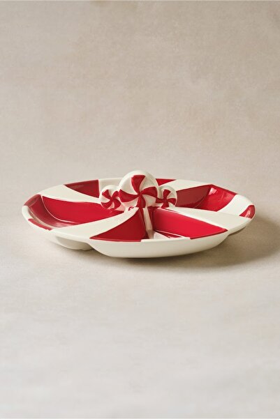 Karaca New Year Yılbaşı Candy Twist Bölmeli Sunumluk 26,7 cm