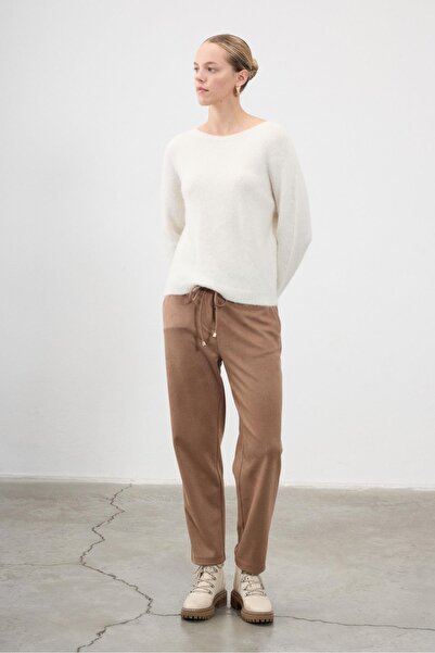 NİQOZZA TRİKO Selene Carrot Pants Beige