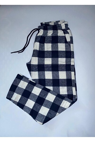 DÜVEN Παντελόνι πιτζάμα με απαλή υφή, άνετη εφαρμογή, χειμερινό unisex φανελένιο παντελόνι εκρού - Νέα έκδοση του άνετου στυλ