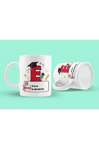 Nino Store Special Design Gift Printed Mug for Teachers Starting with the Letter E