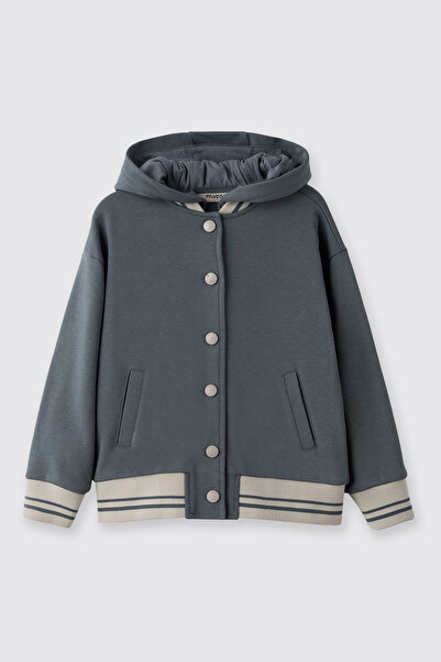 Panço Erkek Çocuk Kapüşonlu Petrol Sweatshirt