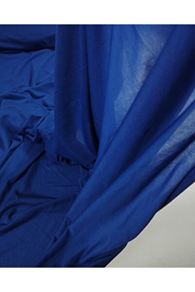 Kumaş Parça قماش دينيري جيرسيه باللون الأزرق الساكس (العرض 160 سم × الطول 230...