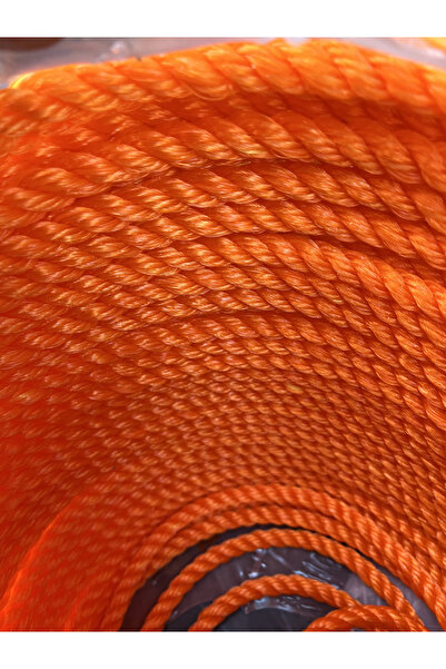 YILPAX Sarı Plastik Örgülü Halat -8mm– Sert ve Dayanıklı Çok Amaçlı Halat