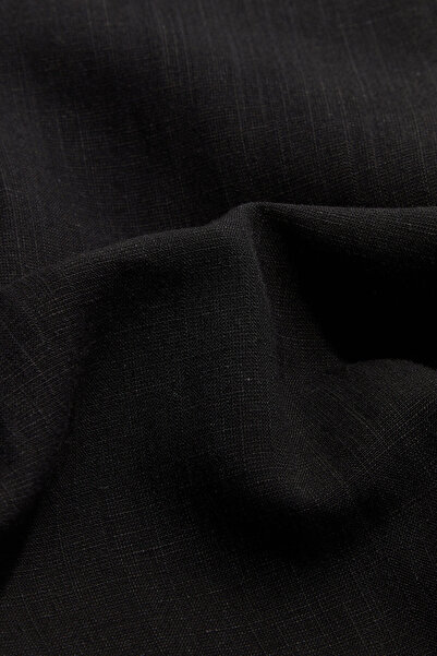 W Collection SİYAH KETEN VİSKON PANTOLON