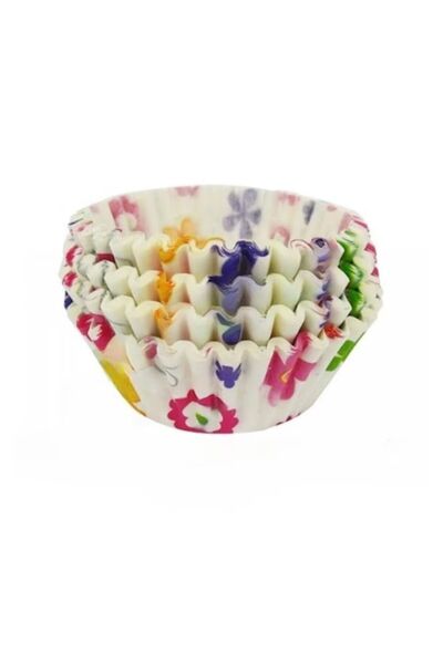 topbazar Set de 100 forme de copt pentru brioșe, hârtie, 11 cm, multicolore