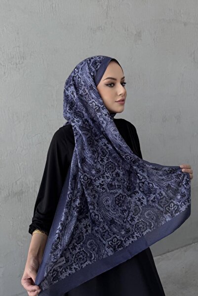 Byedauzunlar Șal Indigo Laventa Koza bumbac 100%%.