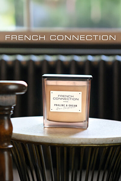 French Connection Square Range Praline & Cream Candle 200G