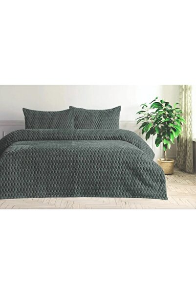 Ülkea Tekstil MERİNOS Колекция знаци Двойна комплект одеяла 3 броя