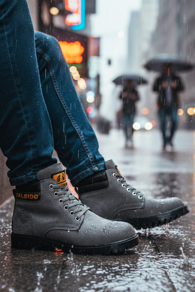 Giyyin Smoked Maldivian Cold-Proof Winter Boots Lace-Up Quality Orthopedic