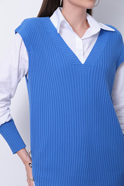 Clothes Fast Ribbed Knit Sweater Shirt Double Combination