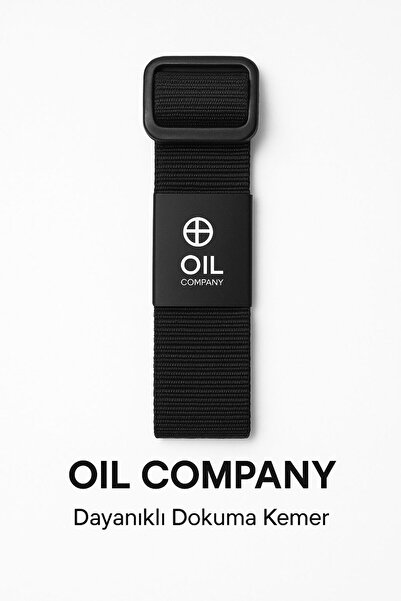 OIL COMPANY Operational Compact Tactical Black Tactical Canvas Belt