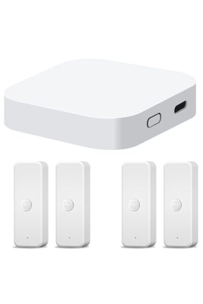 UnderShop Set Smart Home cu WiFi Zigbee Bluetooth Hub, 4 senzori de mișcare, ...
