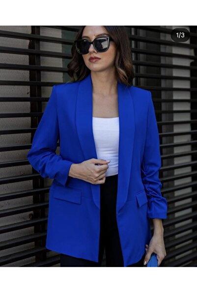 Müge Butik Hayal kol büzgülü blazer ceket