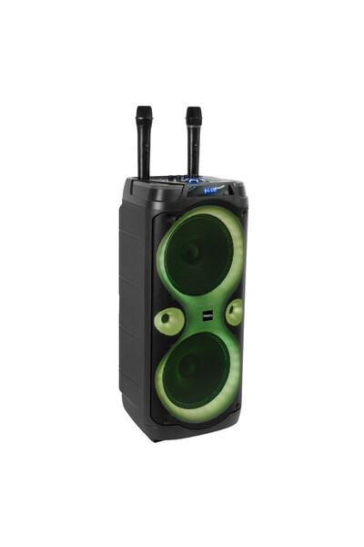 Ibiza Sound Boxă portabilă, COLUMBA-KARAOKE, 700W, Bluetooth, USB, microSD, AUX și microfon, neagră