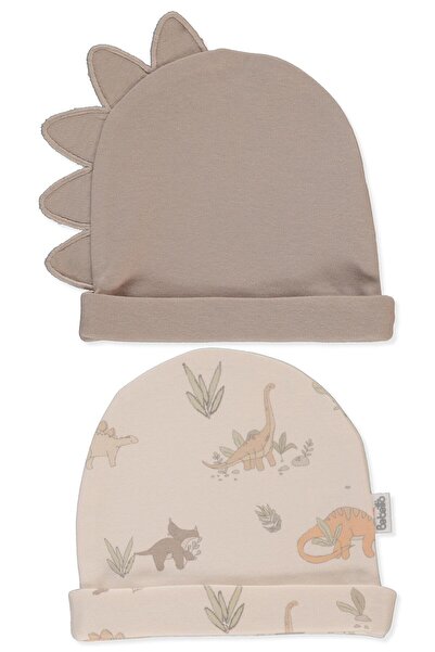 Bebetto Interlock Hat 2-Piece (Me and Dudes) Brown