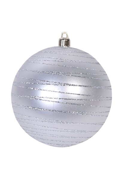 ANTBRO Set globuri de Crăciun, argintii, South Perfect Decor, 6 buc.