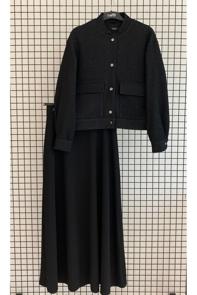 Armine Viscose Fabric Lycra Snap Fastener Skirt Set