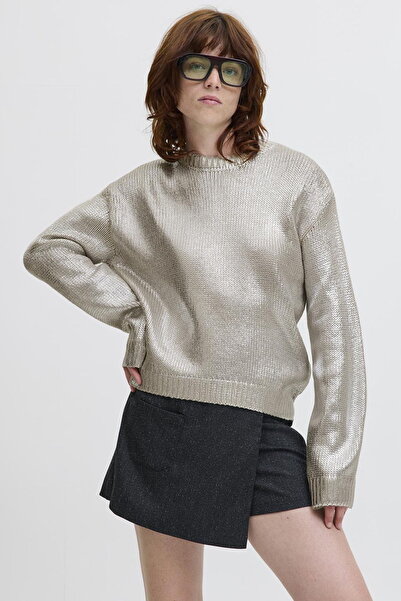 Jack & Jones Дамски пуловер с металически ефект - Silvia