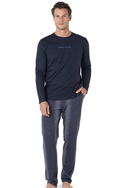 Pierre Cardin Men's 100% Cotton Pajama Set, Long Sleeve Seasonal Pajama Set