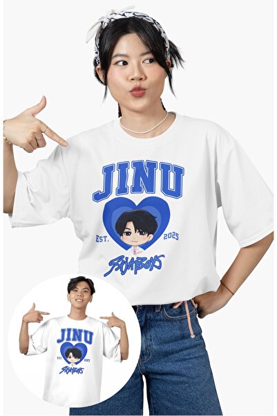 Fuddy Moda تي شيرت كبير الحجم مطبوع عليه جينو للرجال والنساء، تي شيرت للأطفال...