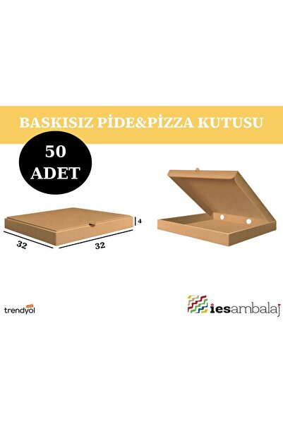 İES AMBALAJ pide&pizza kutusu 32x32x4 (50 adet)