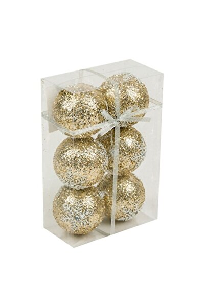 ANTBRO Σετ μπάλες χριστουγεννιάτικου δέντρου, σαμπάνια με γκλίτερ και νιφάδες...