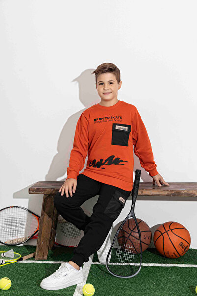 bigiyin Boys' Tracksuit Set Three Thread Sh Fleece-Lined Children's Tracksuit...