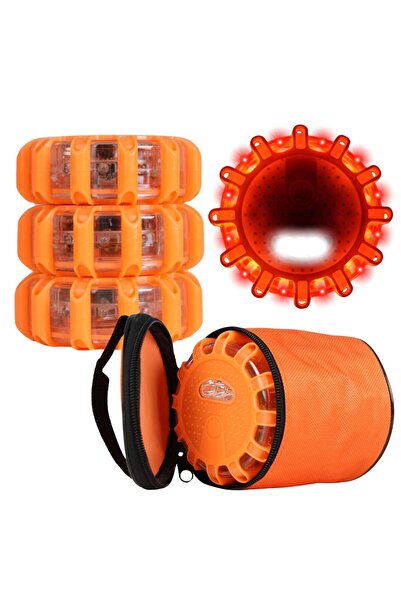 Other LAMPĂ DE AVERTIZARE GRĂDINĂ COCOS LED FLARE USB 3 BUCĂȚI